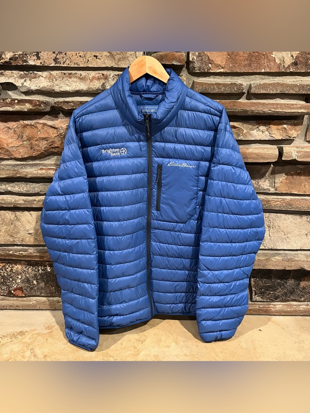 Eddie Bauer Light Blue Down-Filled Puffer Jacket
